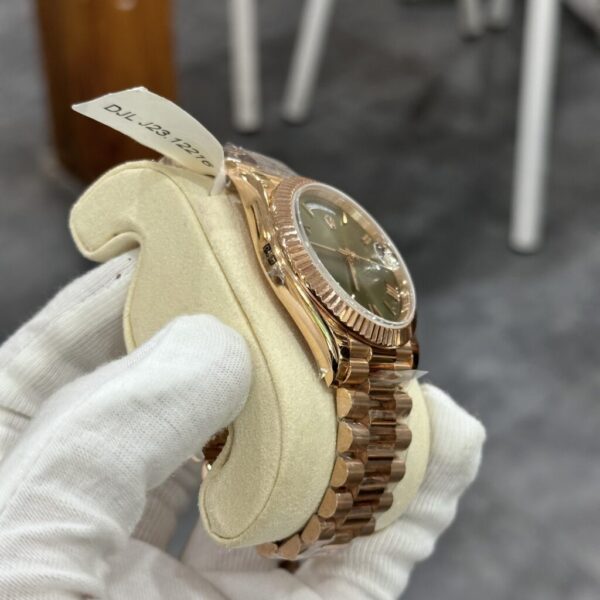Swiss 1:1 Rolex Replica Watch Day-Date 228235 Gold Wrapped Green Dial GM V3 40mm - Top Watch - Image 6