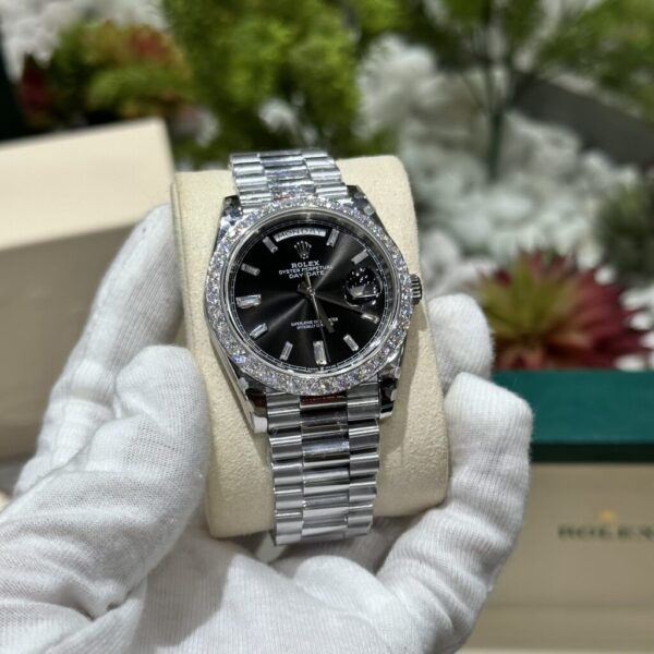 Replica Rolex Replica Watch Day-Date 228236 Moissanite Diamond Black Dial 168gram GM V3 40mm - Top Watch