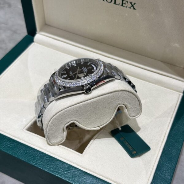 Replica Rolex Replica Watch Day-Date 228236 Moissanite Diamond Black Dial 168gram GM V3 40mm - Top Watch - Image 4