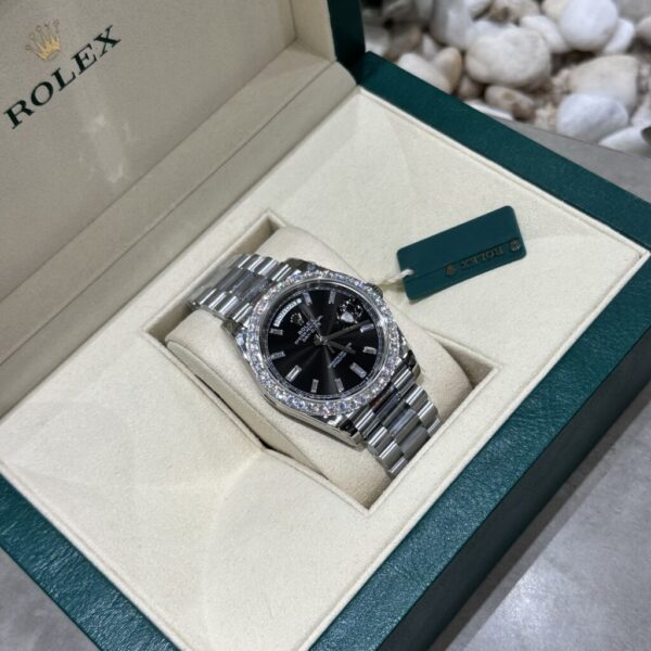 Replica Rolex Replica Watch Day-Date 228236 Moissanite Diamond Black Dial 168gram GM V3 40mm - Top Watch - Image 6
