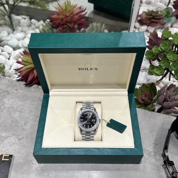 Replica Rolex Replica Watch Day-Date 228236 Moissanite Diamond Black Dial 168gram GM V3 40mm - Top Watch - Image 7