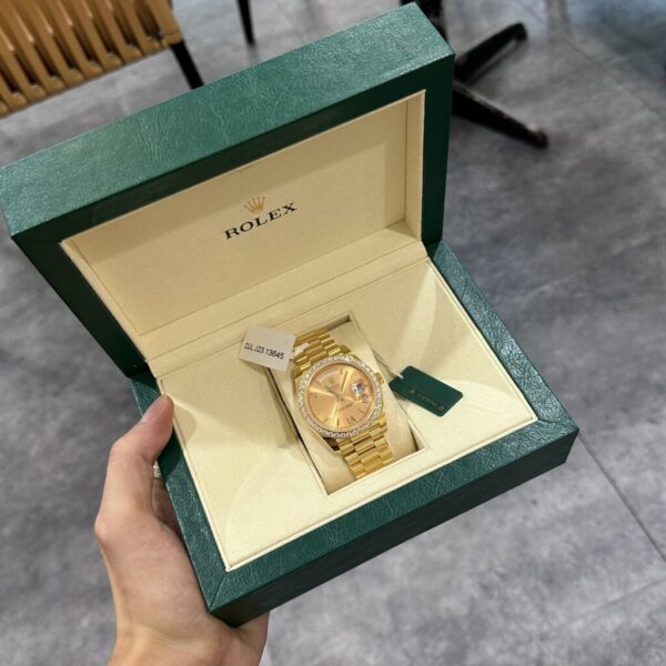 Swiss 1:1 Rolex Replica Watch Day-Date 228238 Gold Wrapped Moissanite GM V2 152gram 40mm - Top Watch - Image 7