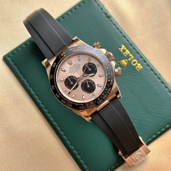 Best Fake Rolex Replica Watch Daytona 116515LN Rose Gold Rubber Strap BT Factory 40mm - Top Watch - Image 2
