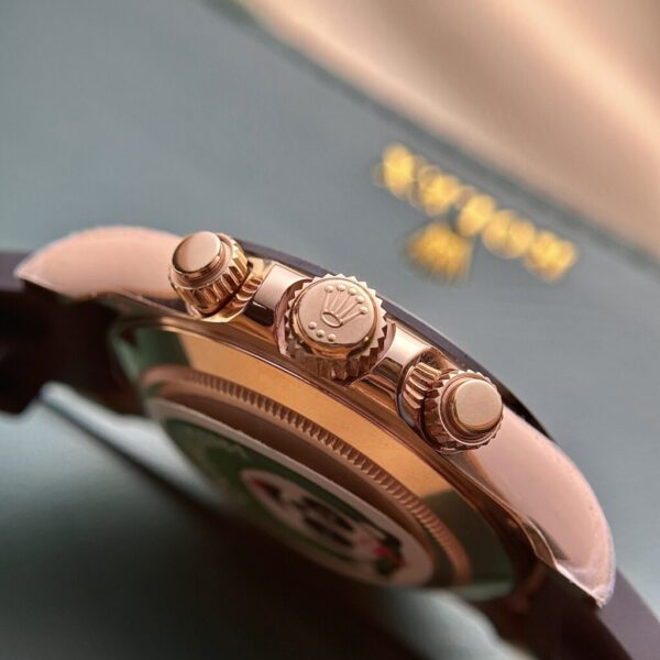 Best Fake Rolex Replica Watch Daytona 116515LN Rose Gold Rubber Strap BT Factory 40mm - Top Watch - Image 4