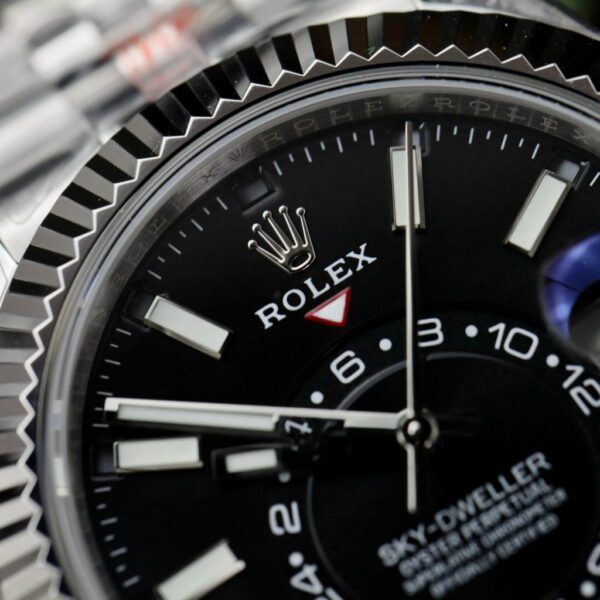 Best Fake Rolex Sky-Dweller Rep 11 Watch Black Dial Jubilee Strap Highest Quality 42mm - Top Watch - Image 4