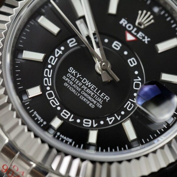 Best Fake Rolex Sky-Dweller Rep 11 Watch Black Dial Jubilee Strap Highest Quality 42mm - Top Watch - Image 5