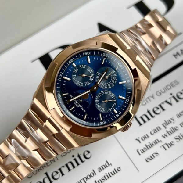 Replica Vacheron Constantin Replica 11 Watch Overseas 5500V Blue Dial 42.5mm - Top Watch - Image 2